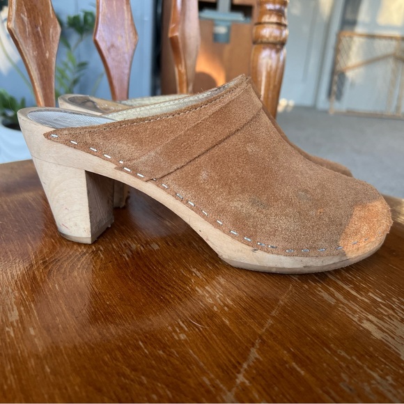 Tan Suede Maguba Clogs - Picture 4 of 5